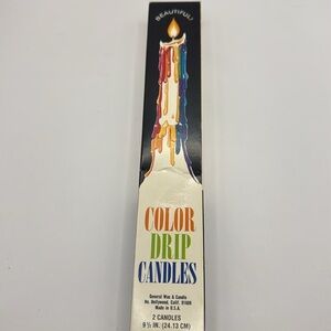 Colorful Drip Candles